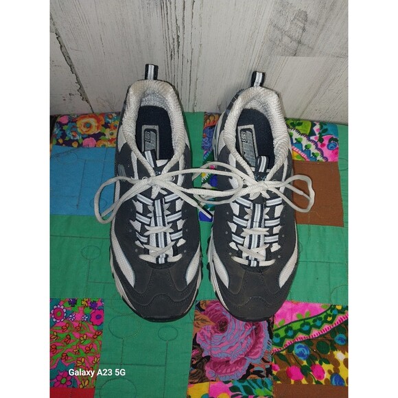 Skechers D' Lites White & Black Shoes Womens Size 8 - Picture 5 of 8